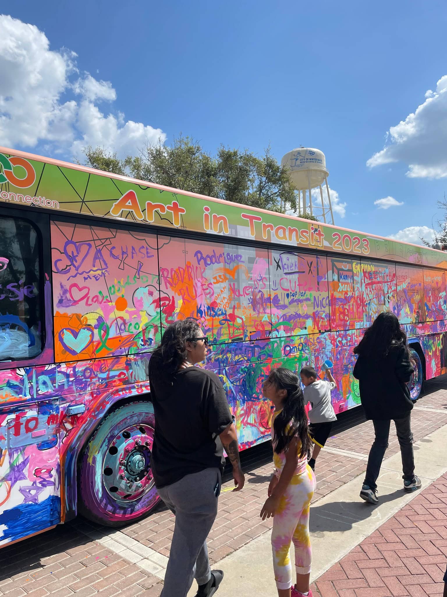 Mother and Daughter at Art In Transit