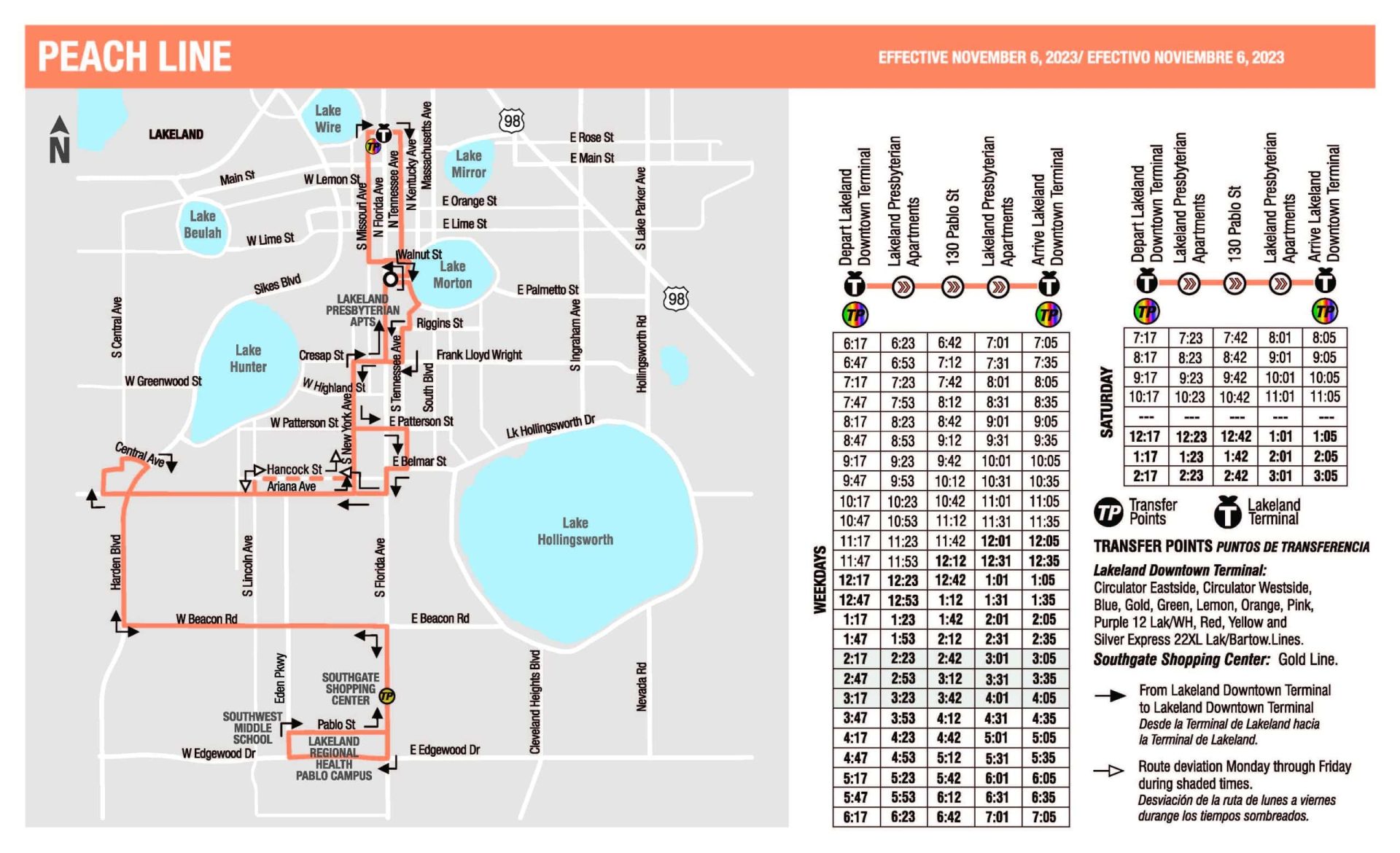 Peach Line (Dixieland Shuttle)